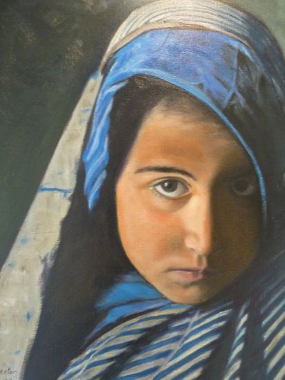 Chica arabe Oil Canvas Portrait