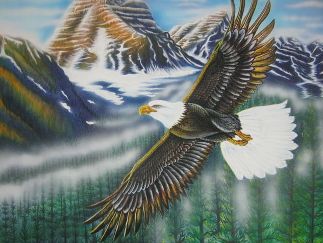 Águila Oil Canvas Animals