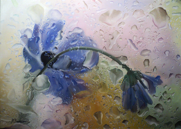 Después de la lluvia Oil Canvas Floral Painting