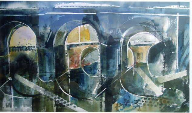 Bajo el puente-  Ávila Watercolour Paper Others