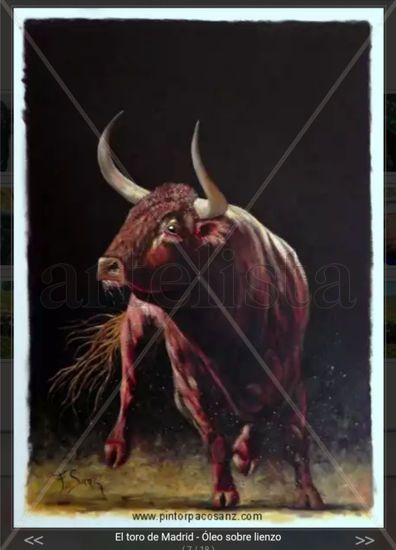 TORO DE MADRID   II Mixed media Canvas Animals