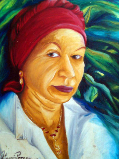 la mujer del turbante Óleo Lienzo Retrato