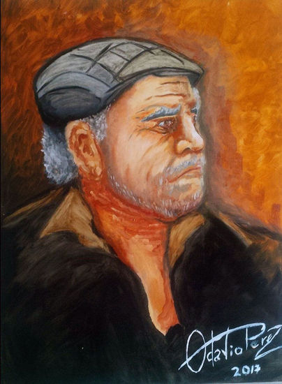 el viejo Óleo Lienzo Retrato