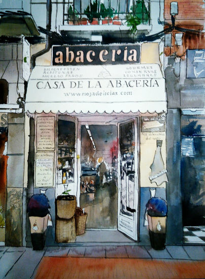 Casa de la abacería Watercolour Paper Others