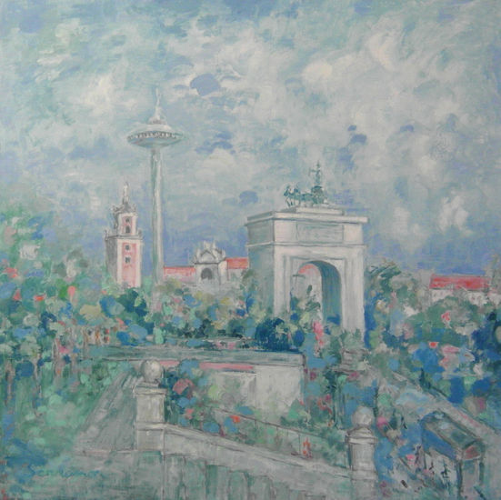 Moncloa Oil Canvas Landscaping