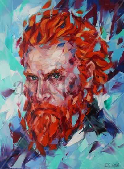 Estupido y Sensual Tormund Óleo Lienzo Retrato