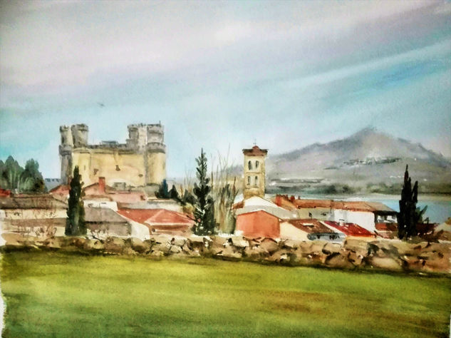 Castillo de Manzanares el Real Watercolour Paper Landscaping