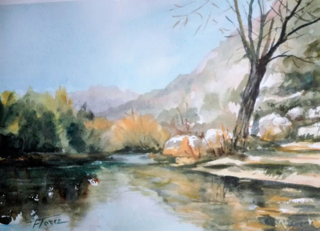 Remanso en La Pedriza Watercolour Paper Landscaping