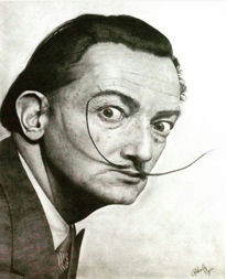 Dalí a grafito