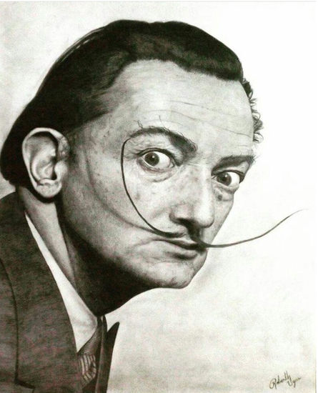 Dalí a grafito Grafito