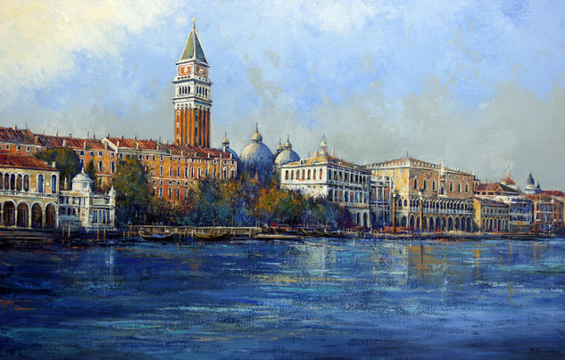 View of Venice Oil Canvas Landscaping