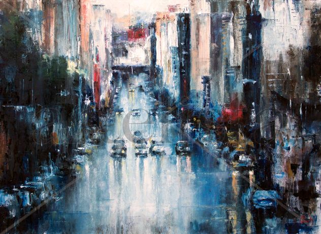 street rain
