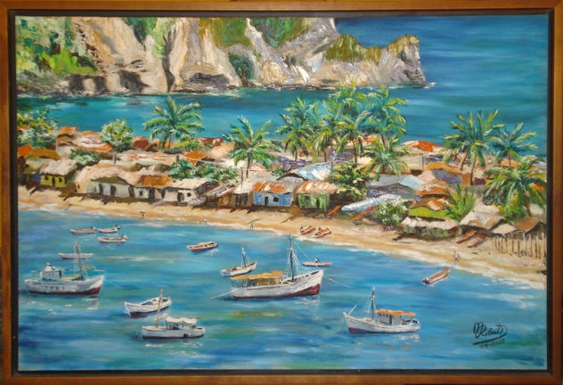 Pueblo sobre itsmo en el caribe