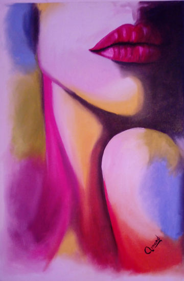 Labios Oil Canvas Figure Painting