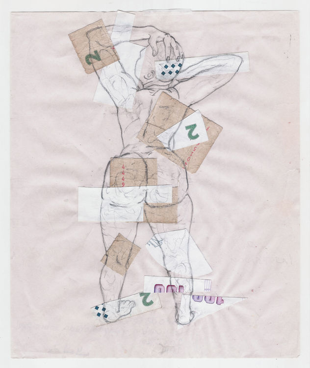 Aproximaciones a un dibujo con billetes I