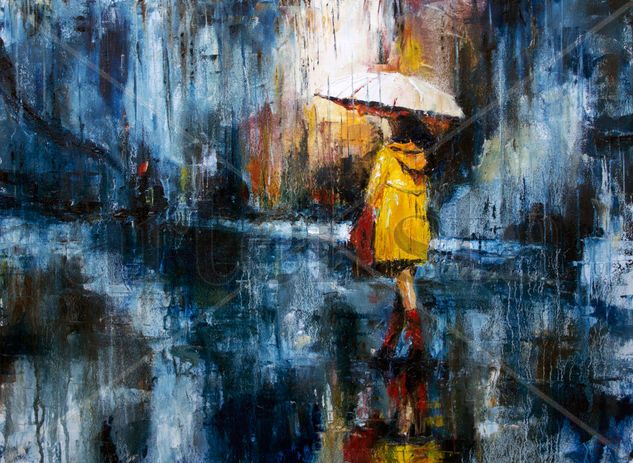 Rain again Oil Canvas Landscaping