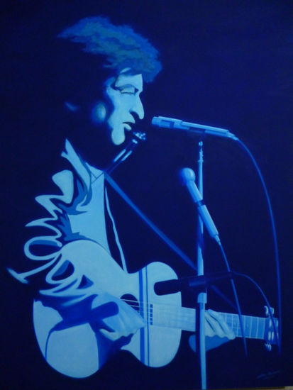 Bob Dylan Acrylic Panel Portrait