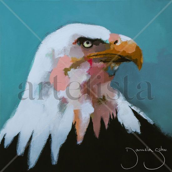 AGUILA PERFIL Acrylic Canvas Animals