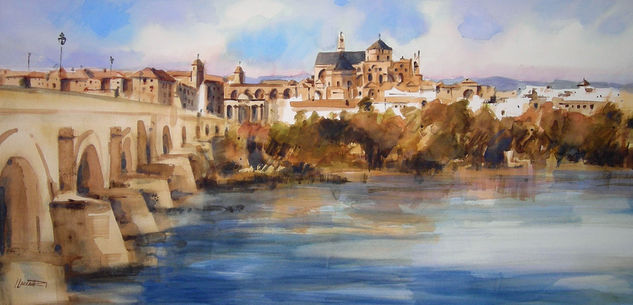 Córdoba I Watercolour Paper Landscaping