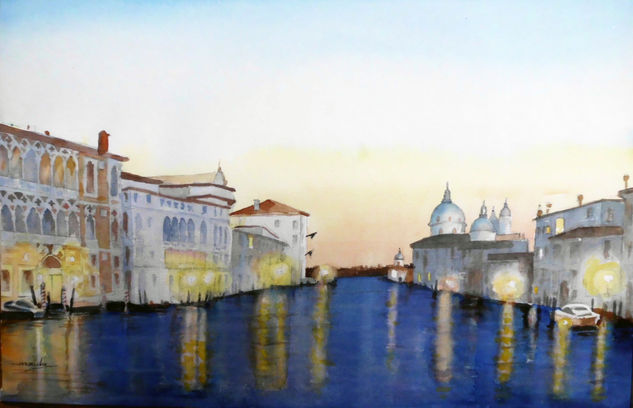 CREPÚSCULO VENECIANO Watercolour Paper Landscaping