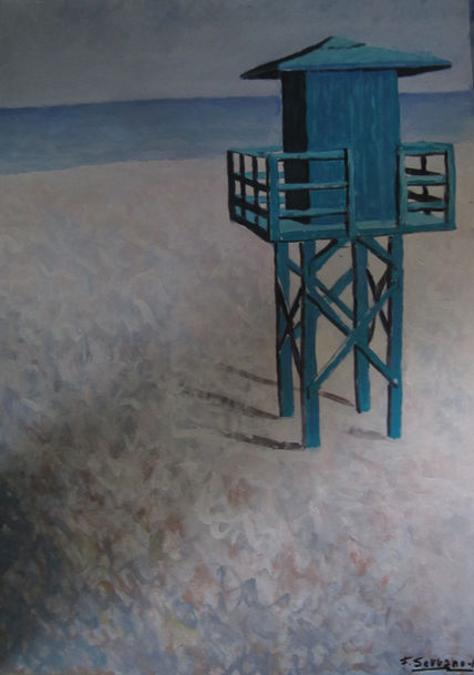 El vigilante azul