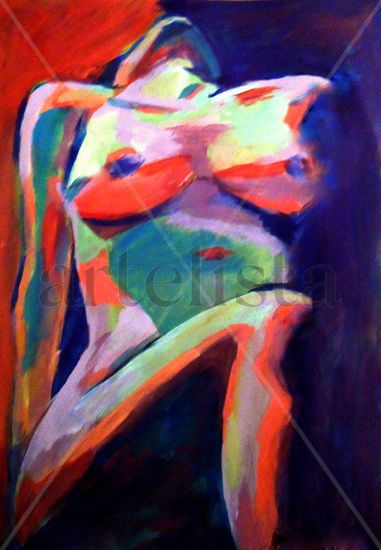 Interlude Acrylic Canvas Figure Painting