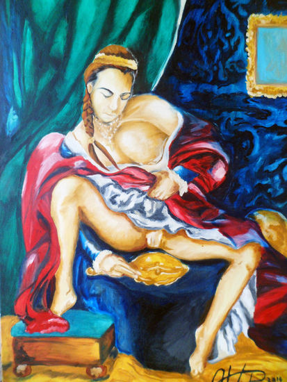 EL ESPEJO Oil Canvas Nude Paintings