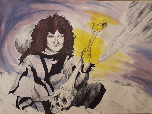 Brian May Técnica Mixta