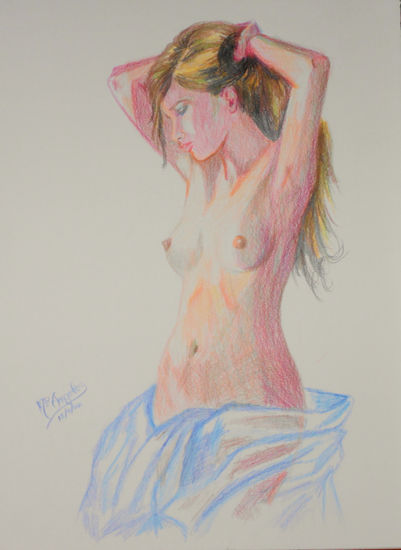 Desnudo 1 Acuarela Cartulina Desnudos