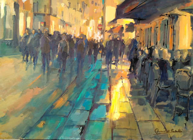 PARIS STREET AT MIDNIGHT