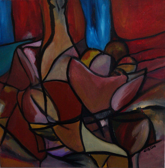 vino y frutas Oil Textile Still Life Paintings