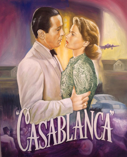 casablanca Óleo Lienzo Figura