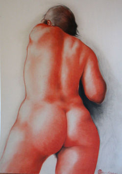 desnudo femenido Mixed Media