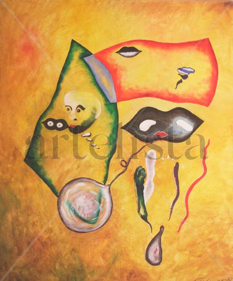 Bubbles Blowers Oil Canvas Others