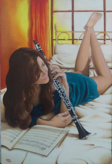 MAVI LOPEZ Oil Canvas Portrait