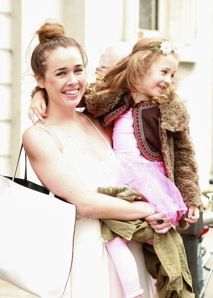 Daughter and mom