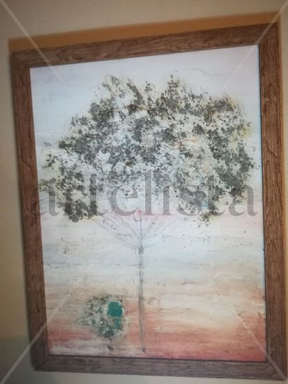 ÁRBOL SOLITARIO Mixed media Panel Landscaping