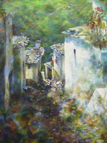 calle parra II Oil Canvas Landscaping