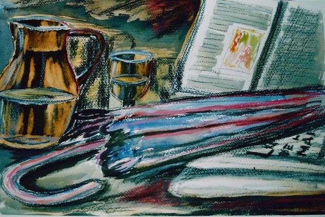 AIGUA I PARAIGUAS Watercolour Paper Still Life Paintings