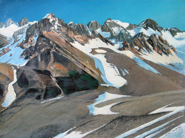 Zarafshan Range Oil Canvas Landscaping