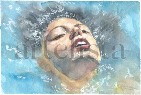 Ofelia en la piscina