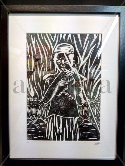 Serie Pastores I Linocut