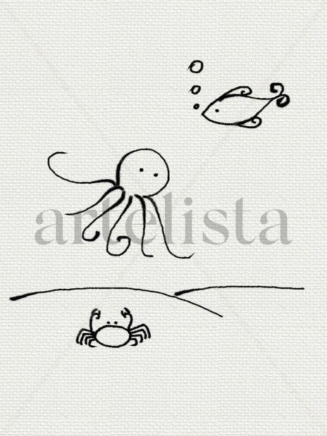 Pulpo y cangrejo