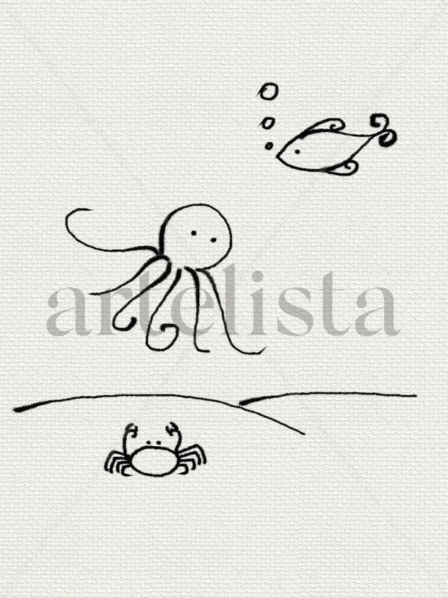 Pulpo y cangrejo
