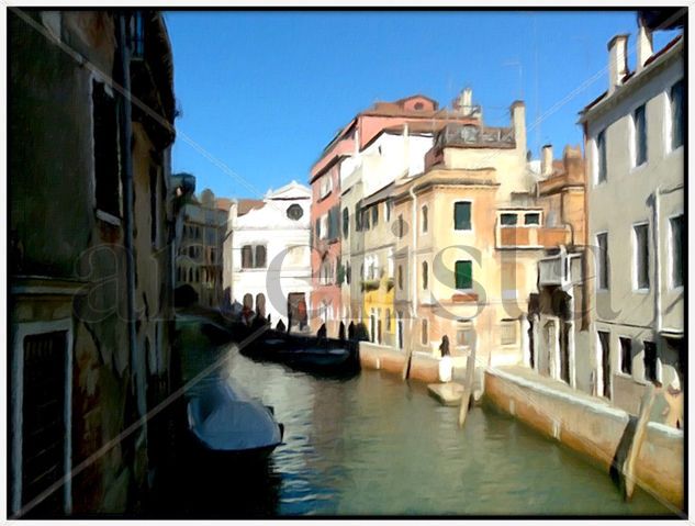 SCUOLA DI SAN GIORGIO. VENECIA Óleo Lienzo Paisaje