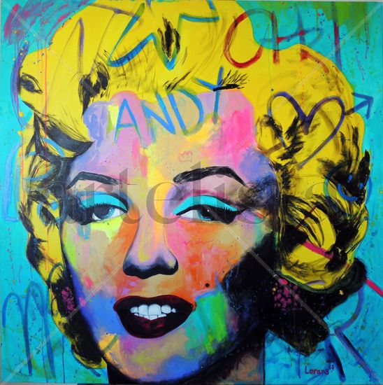 La Marilyn Oil Canvas Portrait