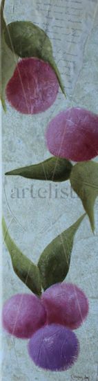 BICOLOR Acrylic Textile Floral Painting