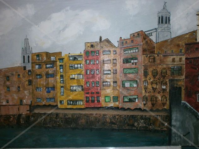 girona Oil Canvas Landscaping