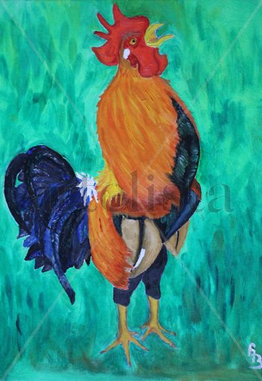 Gallo Alegre Oil Canvas Animals