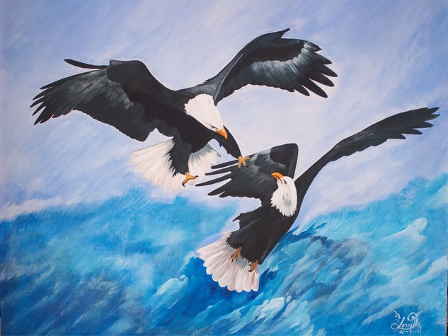 Aguila de mar Acrylic Canvas Animals